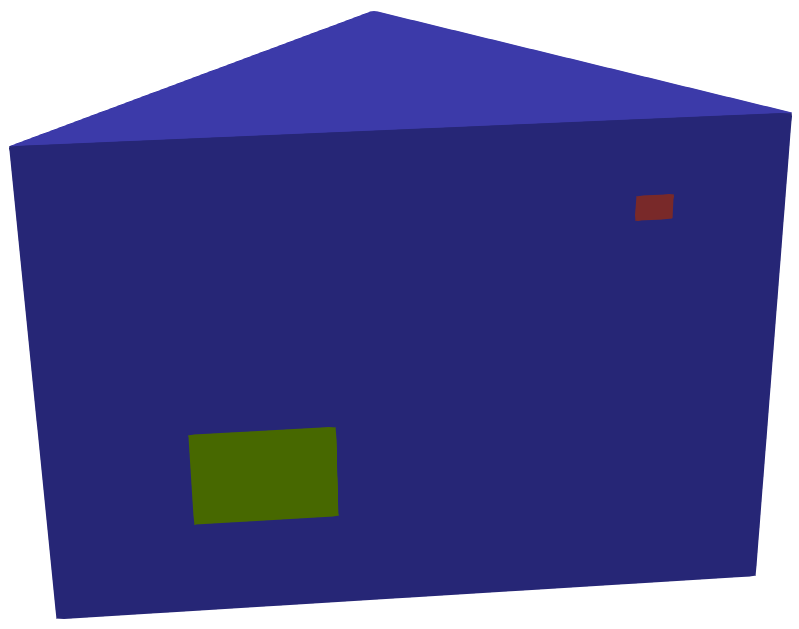 Diagonal slice showing the source and detector regions